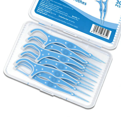 Orthodontic Dental Floss Picks for Braces Ultra Fine Thread Deep Clean between Teeth