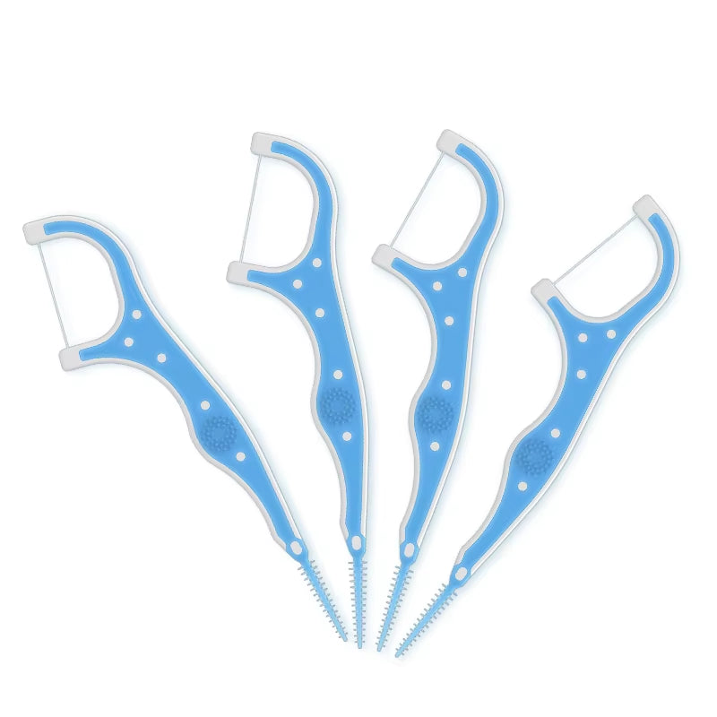 Orthodontic Dental Floss Picks for Braces Ultra Fine Thread Deep Clean between Teeth